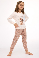 Piżama Cornette Kids Girl  594/193 Sweet Dog dł/r