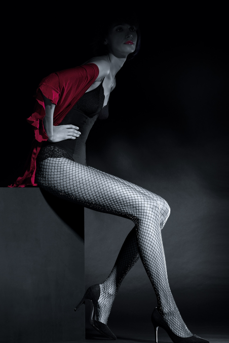 Rajstopy Knittex  Preciosa Kabaretka Lurex 20 den