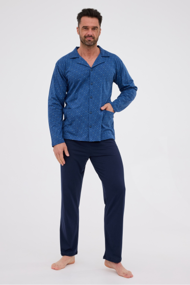 Piżama Cornette 114/78 rozpinana męska dł/r S-XXL