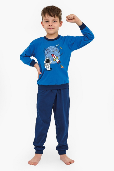 Piżama Cornette Kids Boy  593/176  Galaxy dł/r 86-128