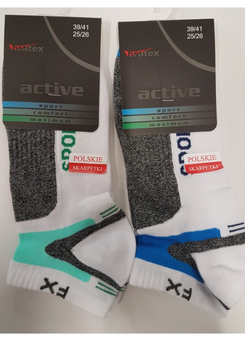 Stopki Bratex Active wzorzyste art. 129  M-019