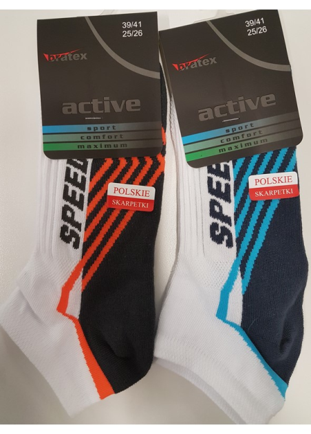 Stopki Bratex Active wzorzyste art. 129  M-019