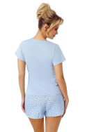 Piżama  Donna Star Short Blue kr/r S-XXL