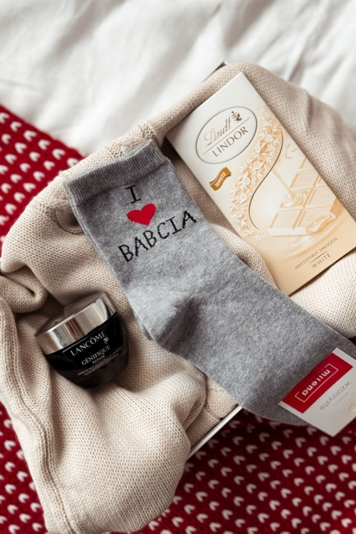 Skarpety Milena 0200.133  I love BABCIA  37-41