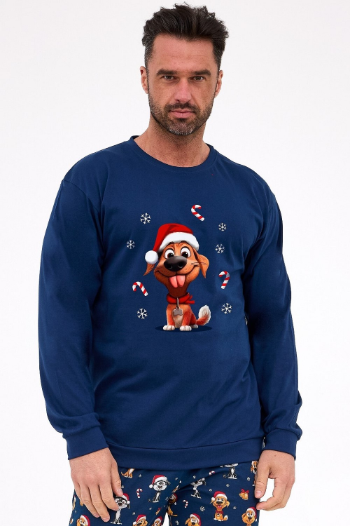 Piżama Cornette męska dł/r 115/294 Dog S-XXL