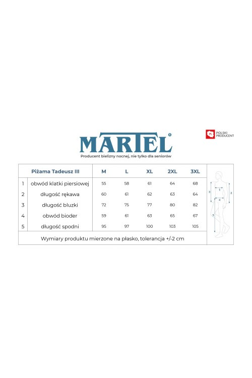 Piżama Martel  Tadeusz III 422 M-3XL
