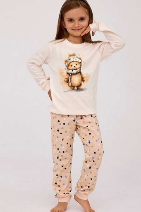 Piżama Cornette Kids Girl 594/180 Sweet Bear dł/r 86-128