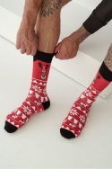 Skarpety Milena 1290-022 świąteczne Norweski Renifer 38-46