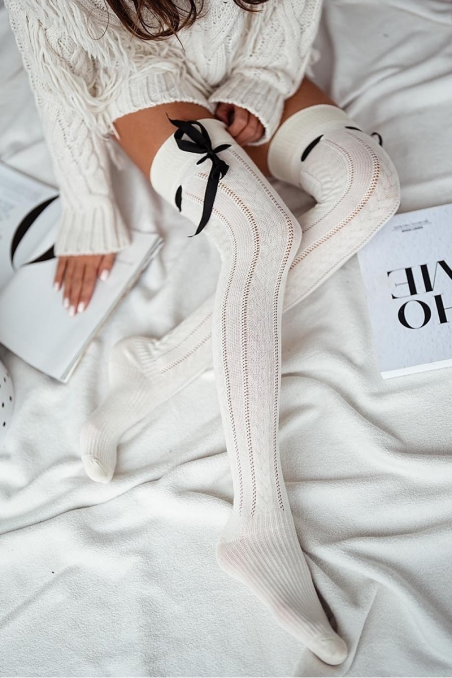 Zakolanówki Milena z wstążką 0835.001