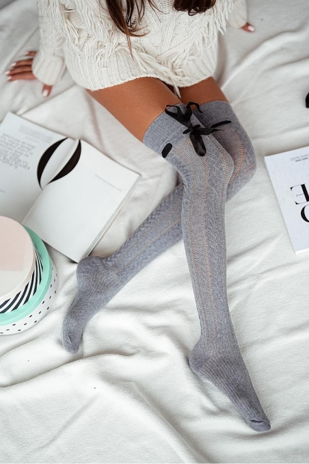 Zakolanówki Milena z wstążką 0835.001