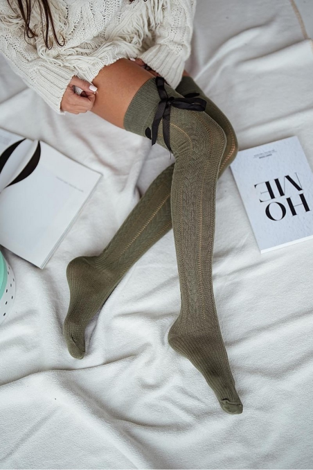 Zakolanówki Milena z wstążką 0835.001