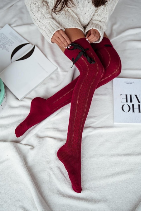 Zakolanówki Milena z wstążką 0835.001