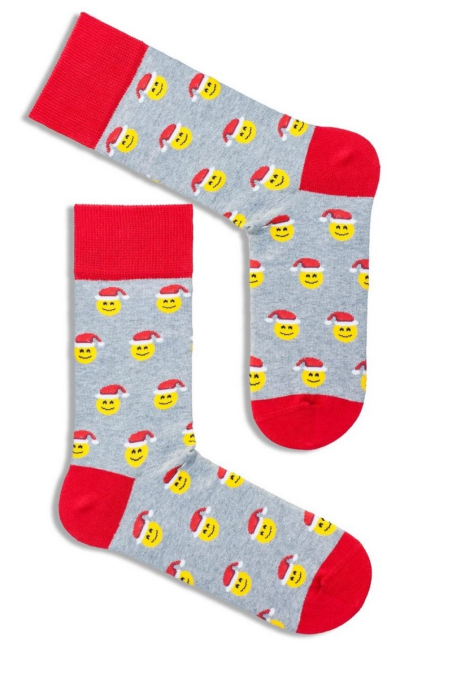 Skarpety Milena 1290-007 świąteczne Emotki 38-46