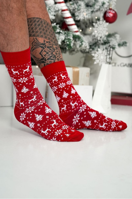 Skarpety Milena 1290-026 świąteczne Norweski wzór 38-46
