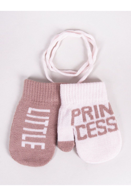 Rękawiczki YO! dziecięce z napisem R-120 12-18 cm