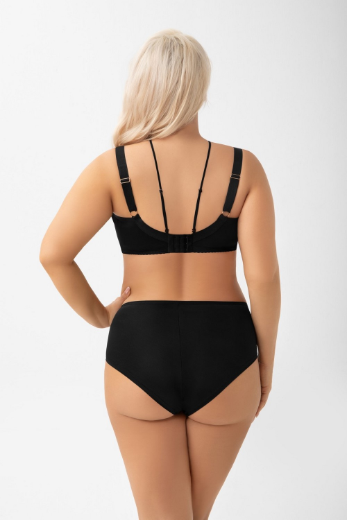 Biustonosz Gorsenia miękki-na drutach K964 Vida czarny