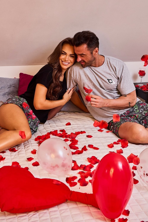 Piżama Cornette 326/206  Love Symbols 2 kr/r 3-5XL