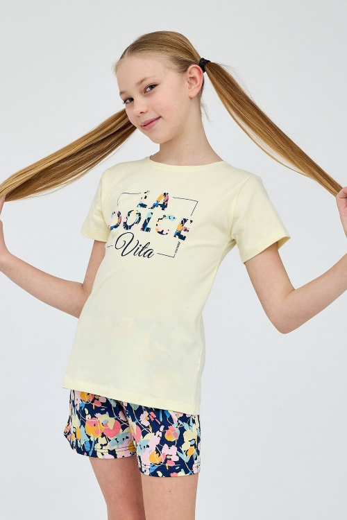 Piżama Cornette  Young  Girl 788/114 Dolce Vita kr/r