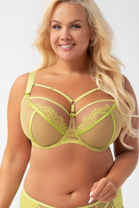 Biustonosz Gorsenia miękki K496 Paradise Limonkowy
