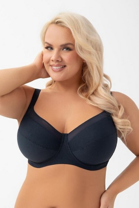 Biustonosz Gorsenia miękki-na drutach K974  Anika granat