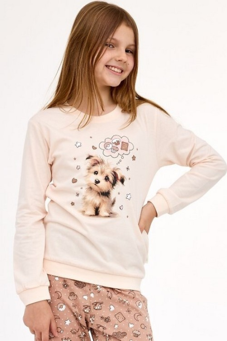 Piżama Cornette Young Girl 592/193 Sweet Dog dł/r