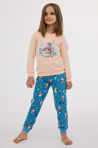 Piżama Cornette Kids Girl  977/188 Paris dł/r