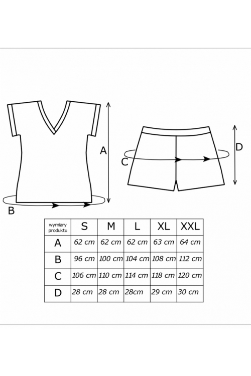 Piżama  Donna  Zoya Short kr/r   S-XXL
