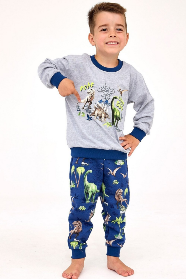 Piżama Cornette Kids Boy  593/163 Dinosaur dł/r 86-128