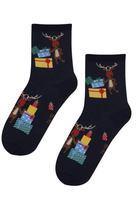 Skarpetki Wola W84.155 świąteczne damskie