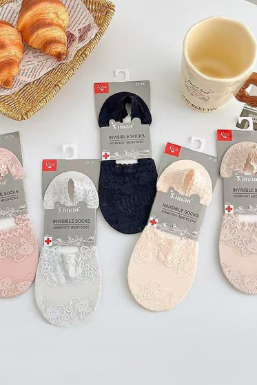 Baletki Wik koronka i gładkie Xintao ( ART.085)(ART.3585) bambusowe