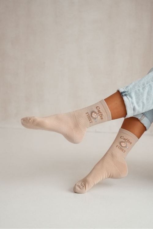 Skarpety Milena 0200-167 Coffee FIRST 37-41