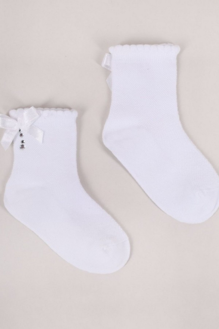 Skarpety YO! SKL-0022 ażurowe z elementem 3D 23-38