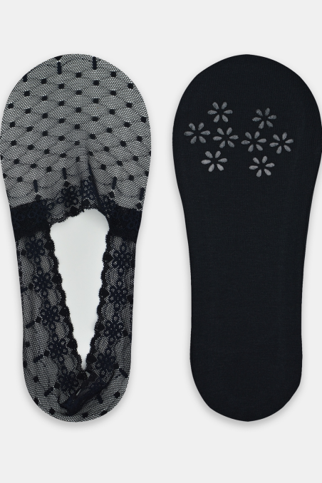 Baleriny Noviti SN052 niskie koronka silikon ABS 36-41