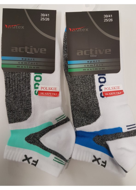 Stopki Bratex Active wzorzyste art. 129  M-019