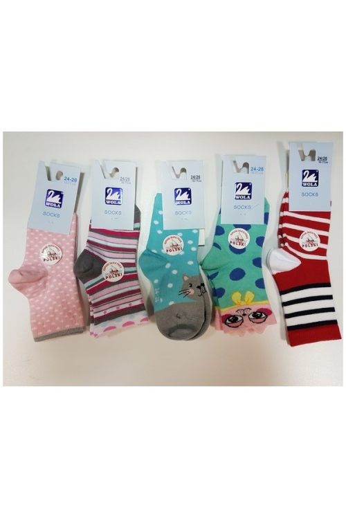 Skarpetki Wola wzorowane  U24.01P  U24.P01  2-6 lat