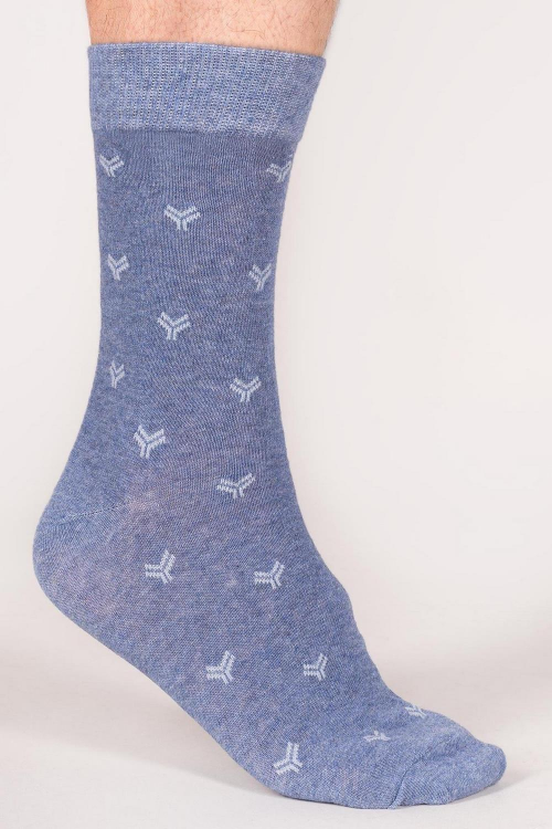 Skarpety YO! SK-126F  męskie z wzorem