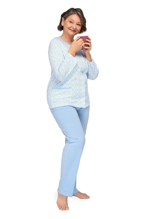 Piżama Martel Kasia III  267 dł/r  M-3XL rozpinana