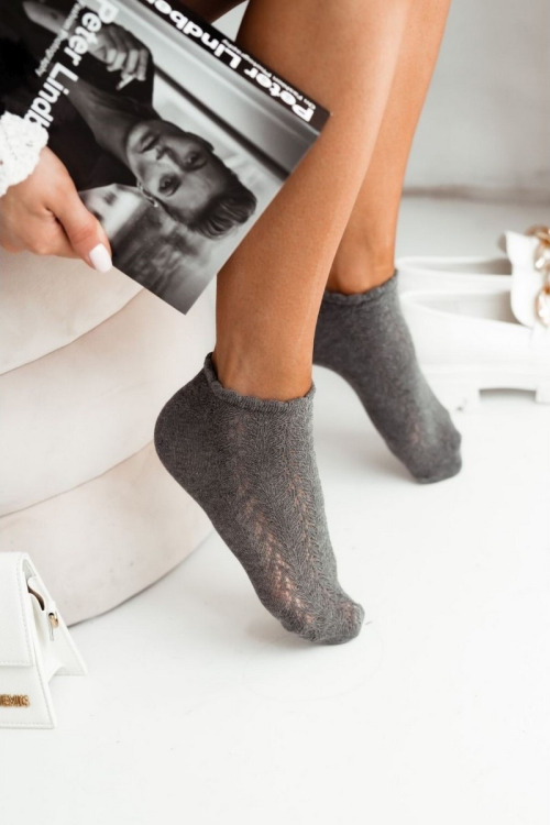 Stopki Milena ażurowe wzór  damskie  1504.001