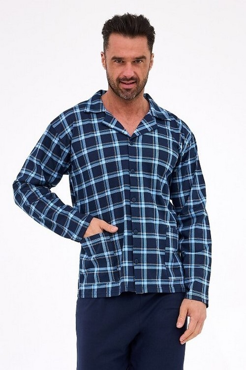 Piżama Cornette 114/81 rozpinana męska dł/r  3-5XL