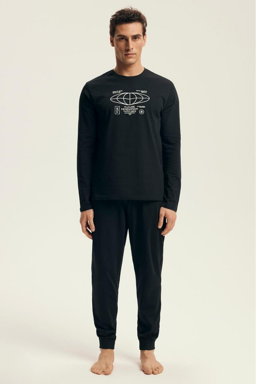 Piżama  Henderson 43469 dł/r Loger M-3XL