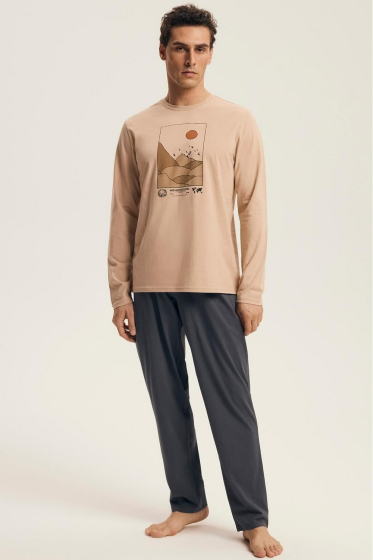 Piżama  Henderson 43474 dł/r Luro  M-3XL