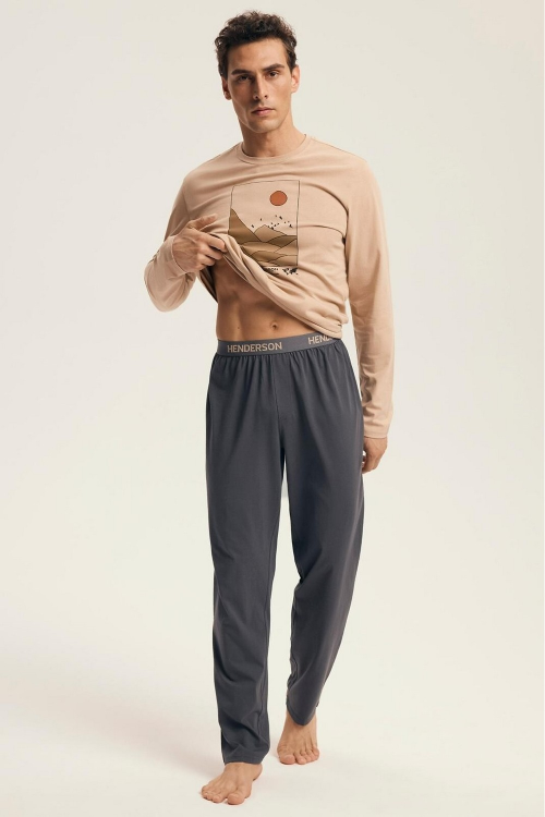 Piżama  Henderson 43474 dł/r Luro  M-3XL