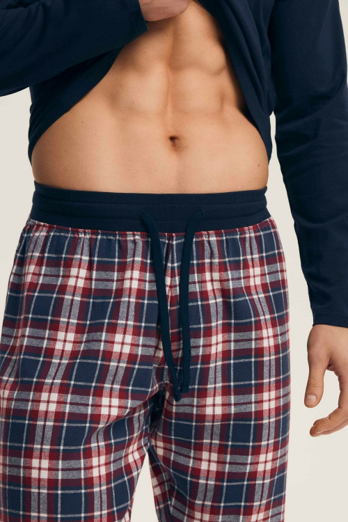 Piżama Henderson 43457  dł/r Noir M-2XL