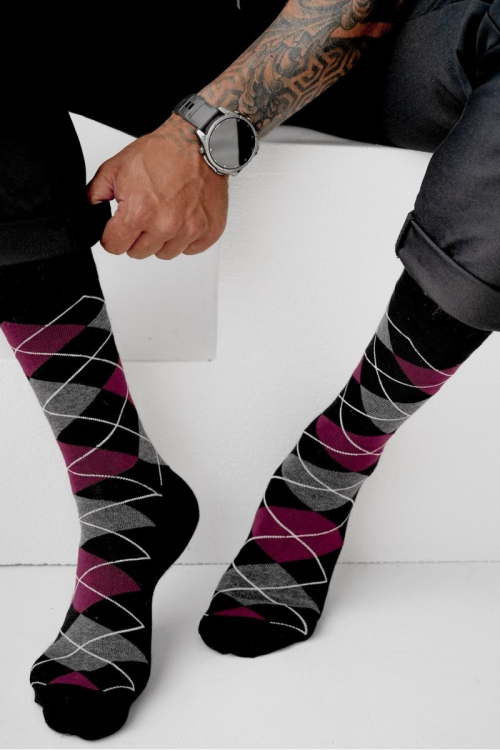 Skarpety Milena Avangard 0125.093 Romby 39-46