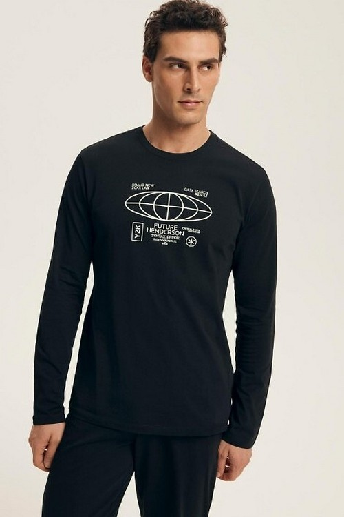 Piżama  Henderson 43469 dł/r Loger M-3XL