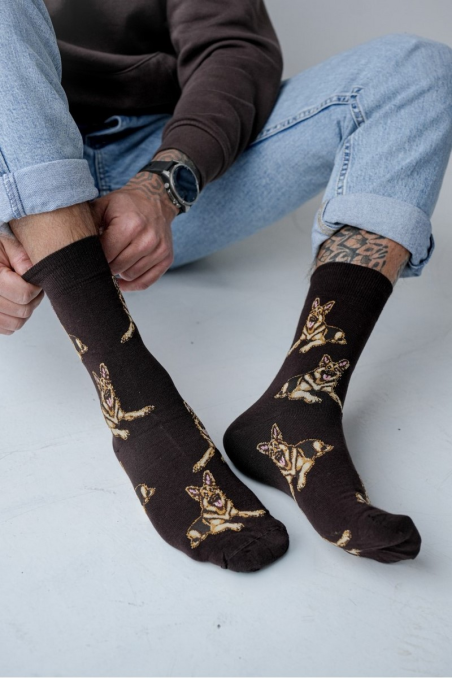 Skarpety Milena Avangard 0125.131 Owczarki niemieckie 39-46