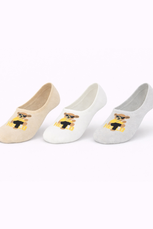 Stopki Noviti ST098  baw damskie z silikonem miś 36-41