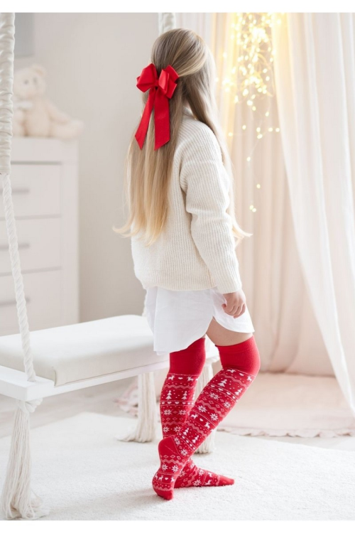 Zakolanówki Milena 1177-001 świąteczne 29-37