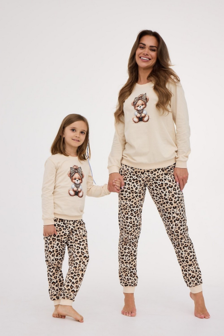 Piżama Cornette Kids Girl  594/191 Panther dł/r