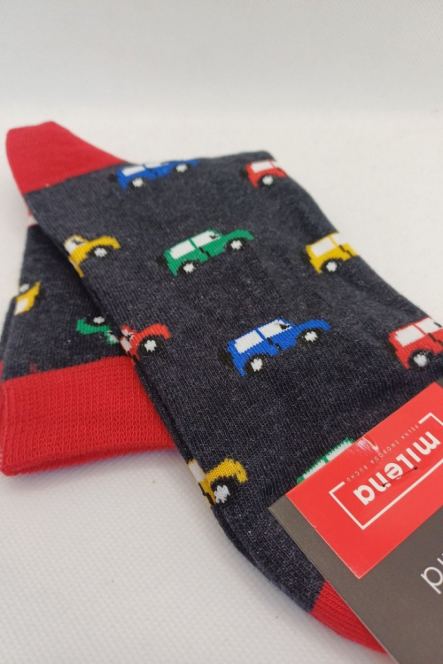 Skarpety Milena 1153.049 3/4  Kolorowe samochody 39-46